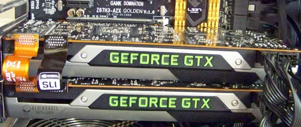 GTX 980 SLI Backplate thermals & hands on with Nvidia's lighted