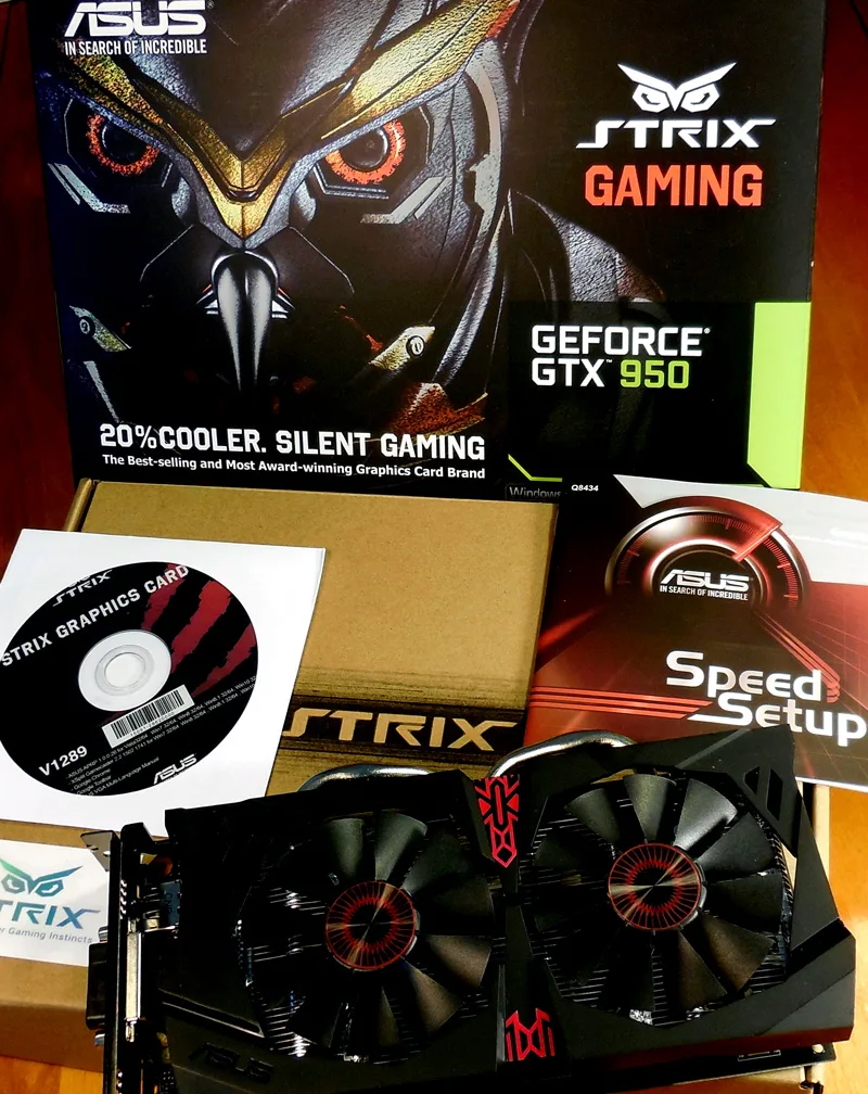 The GTX 950 arrives as the ASUS STRIX DirectCU II OC the full