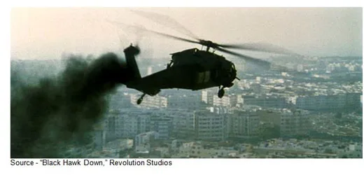 “These people, they have no jobs, no food, no education, no future. I just figure that we have two things we can do. Help, or we can sit back and watch a country destroy itself on CNN.” – Eversmann, “Black Hawk Down,” Revolution Studios, 2001