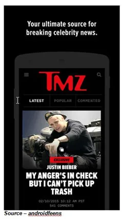1st Choice – In our constantly connected world, the smartphone screen has become the screen of choice for people to keep track of what’s really important in a digested form. Want to know the celebrity scoop? Nothing beats TMZ and a few other apps that keep you abreast of what’s important to you. 