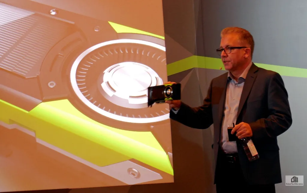 Bob Pette, Vice President of NVIDIA's Quadro business unit, unveils the P6000