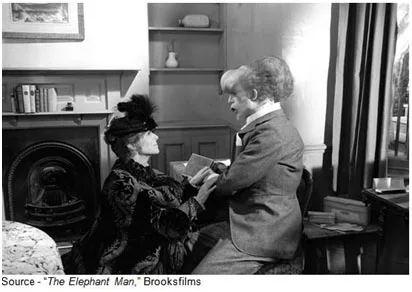 “It's just that I-I'm not used to being treated so well by a beautiful woman...” – John Merrick, “The Elephant Man,” Brooksfilms, 1980