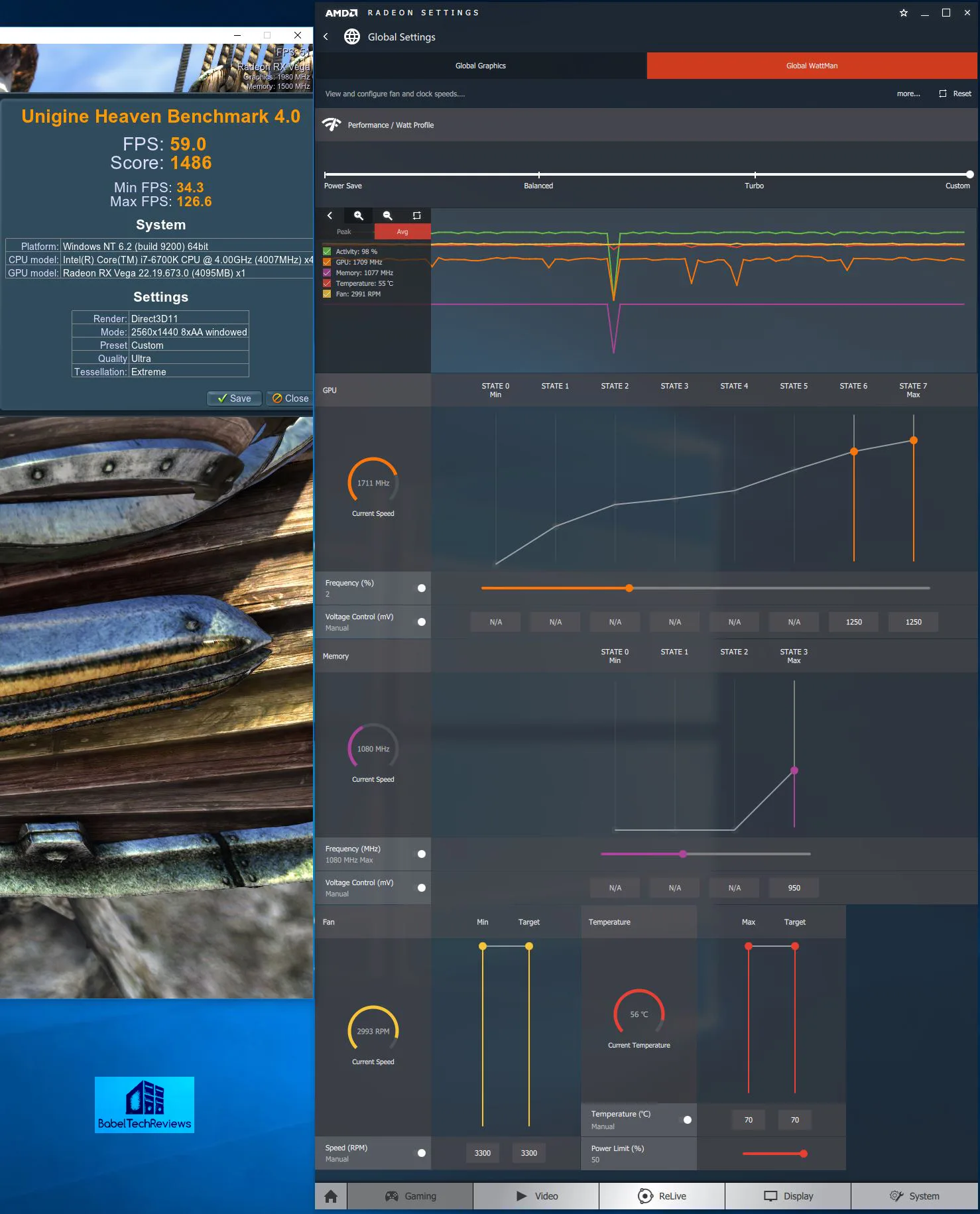 Vega 64 best sale oc settings