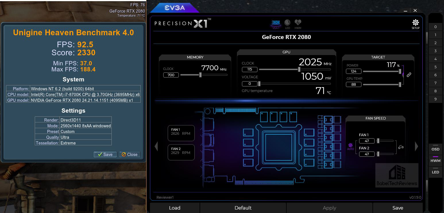 evga precision x fan curve settings