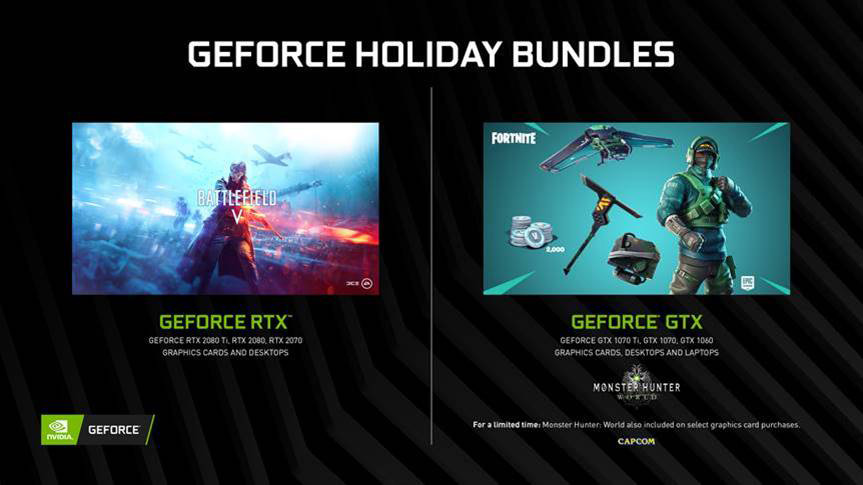 Buy GeForce GTX, Get Fortnite Counterattack Set & more + Monster Hunter: World bundle extended