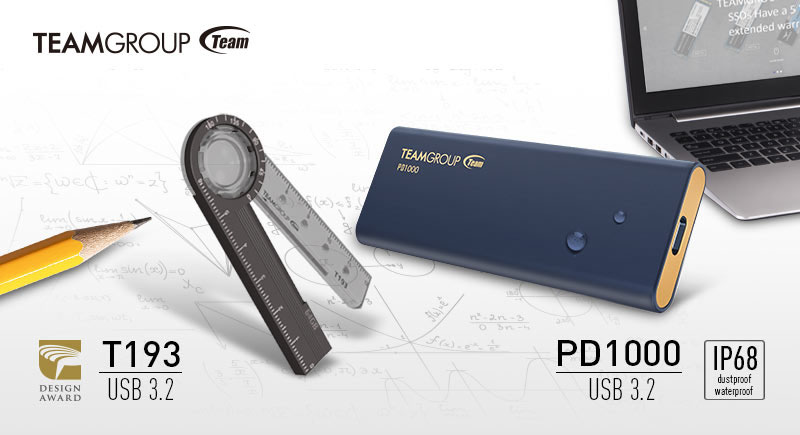 Team Group Releases the T193 Stationery Flash Drive and the PD1000 Portable SSD