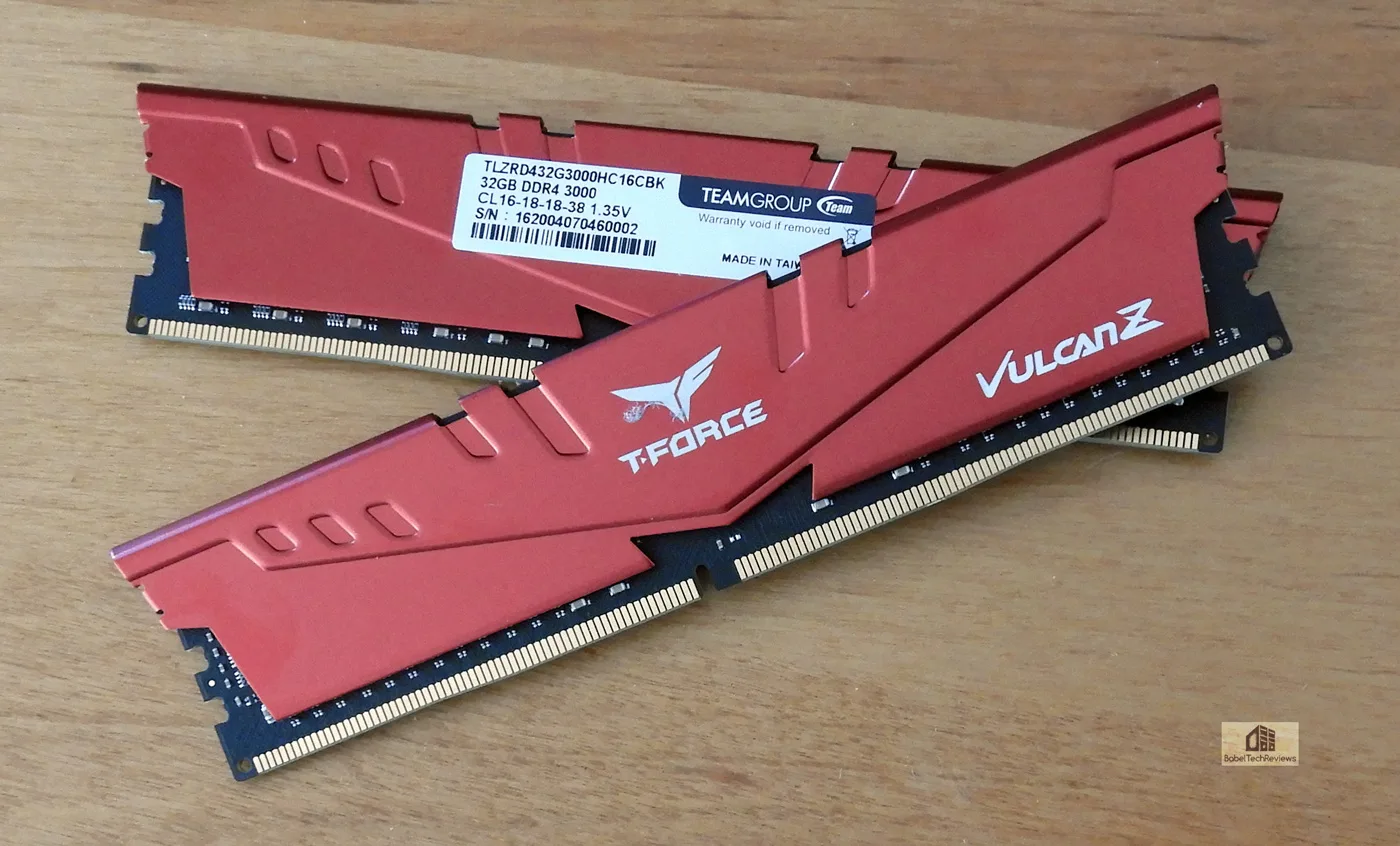 Team Group VULCAN Z Red 8Go DDR4 3200MHz CL16 Mémoire vive PC Team