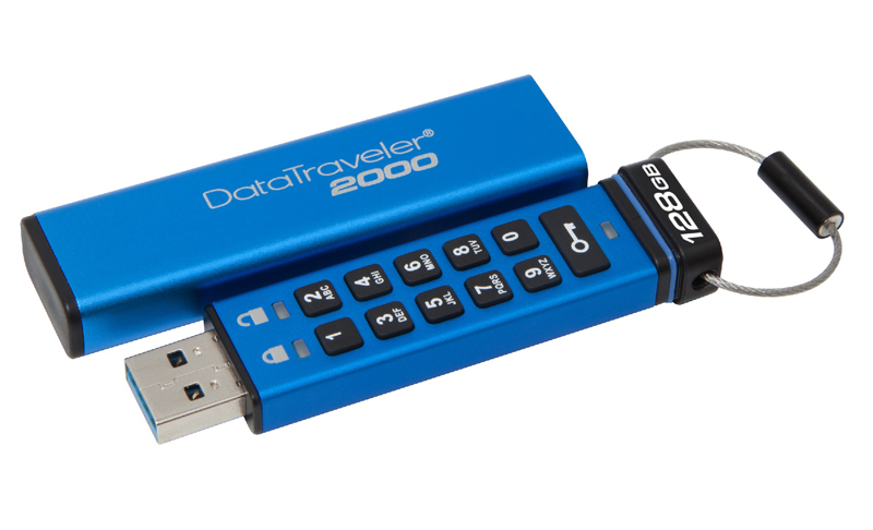 Kingston Digital Releases 128GB Capacity Addition to DataTraveler 2000 Encrypted USB