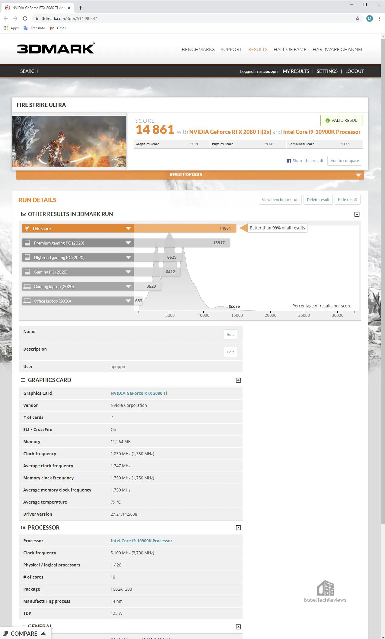 3dmark discount 2080 ti