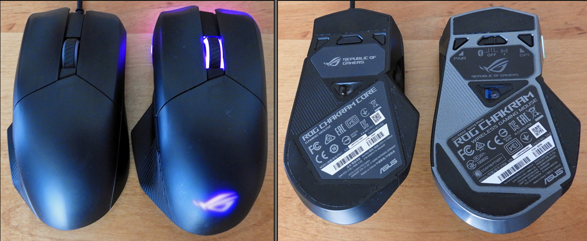 Asus Rog Wireless Chakram Wired Core Mouse Review