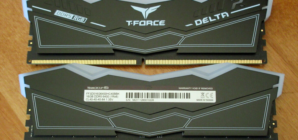 Team Group Delta RGB White 32Go (2 x 16Go) DDR5 6200 MHz CL38