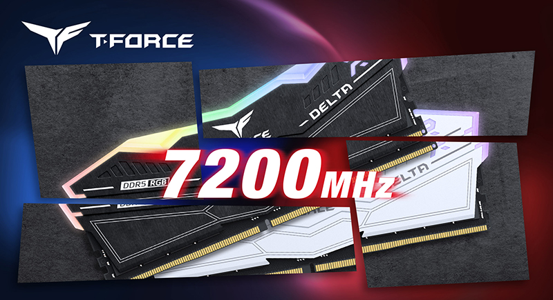 TEAMGROUP Announces New 7,200MHz T-FORCE DELTA RGB DDR5 Memory